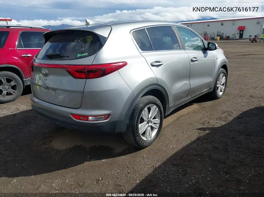 2019 KIA SPORTAGE VIN KNDPMCAC6K7616177 — фото 4