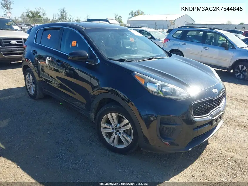 KIA SPORTAGE 2019, VIN KNDPM3AC2K7544846