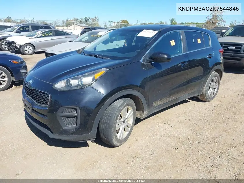 2019 KIA SPORTAGE VIN KNDPM3AC2K7544846 — фото 2