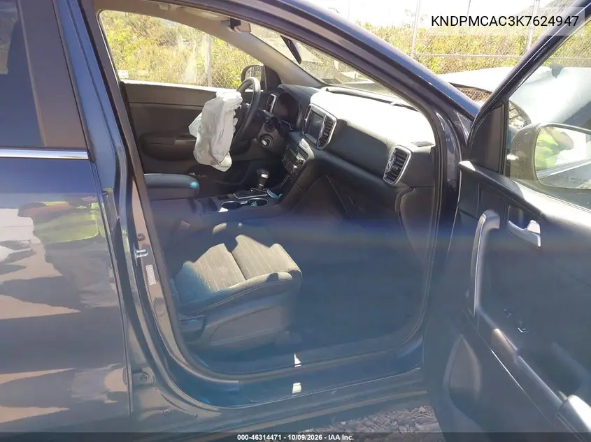 2019 KIA SPORTAGE VIN KNDPMCAC3K7624947 — фото 5