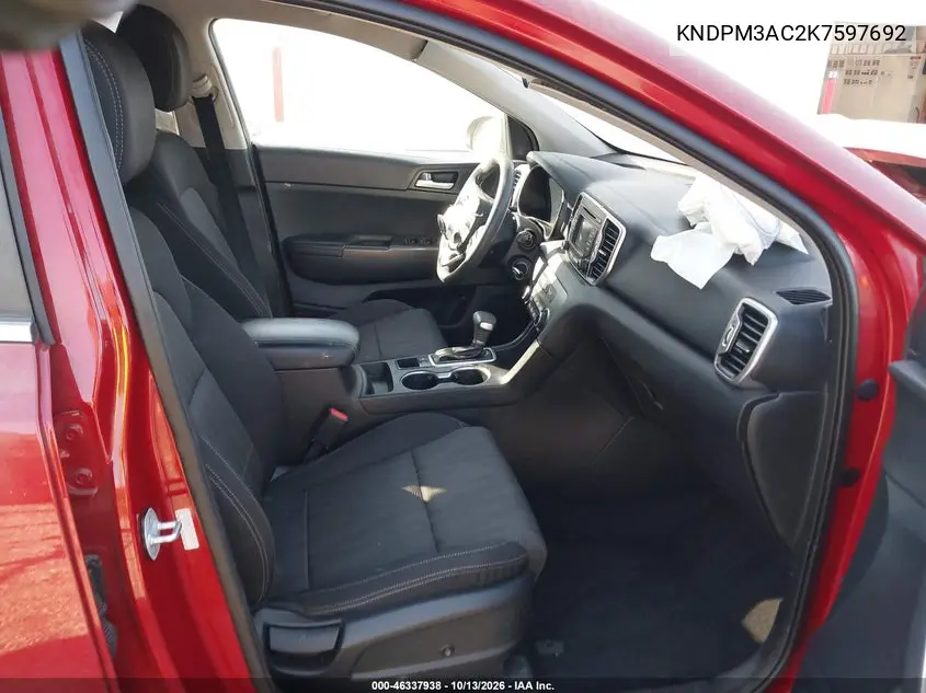 2019 KIA SPORTAGE VIN KNDPM3AC2K7597692 — фото 5