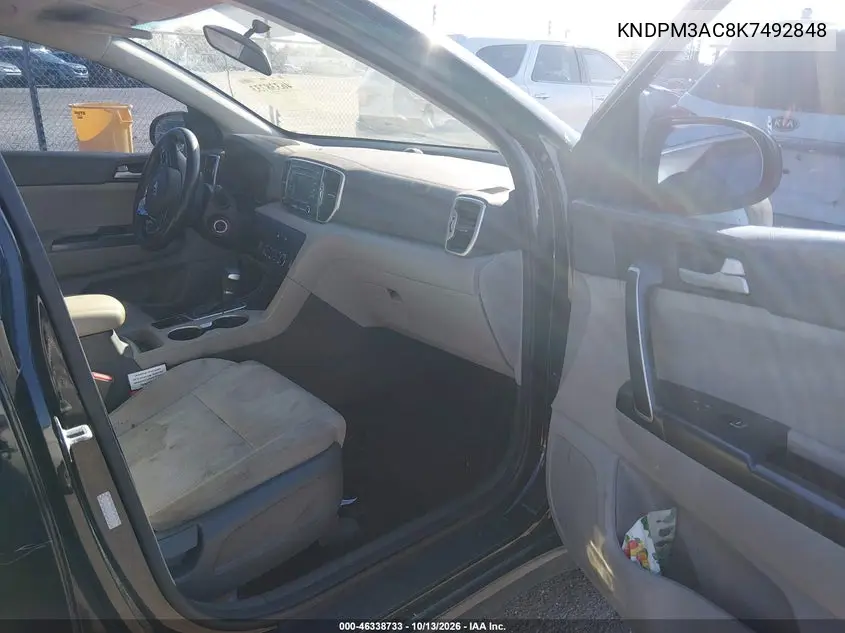 2019 KIA SPORTAGE VIN KNDPM3AC8K7492848 — фото 5