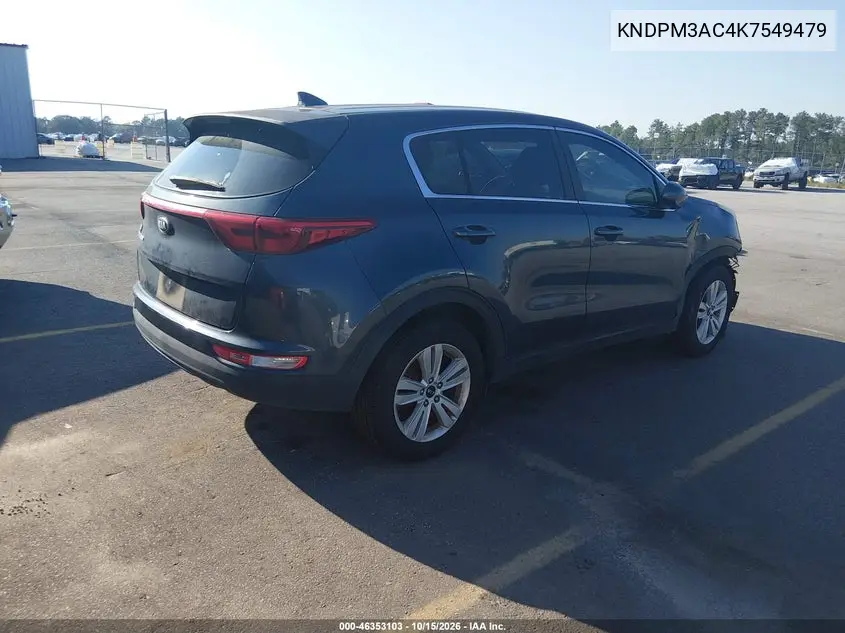 2019 KIA SPORTAGE VIN KNDPM3AC4K7549479 — фото 4