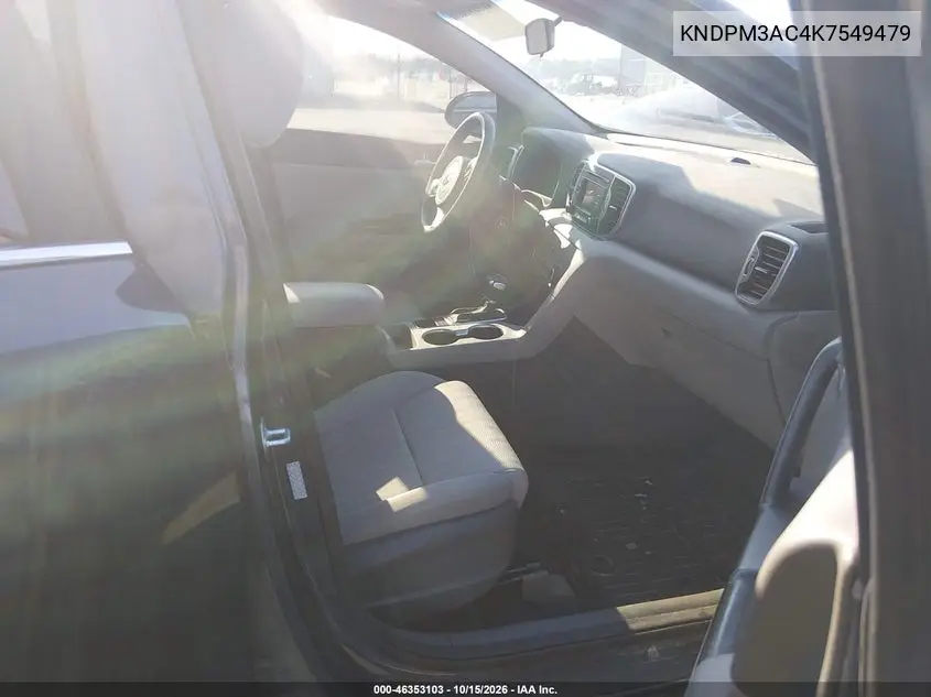 2019 KIA SPORTAGE VIN KNDPM3AC4K7549479 — фото 5