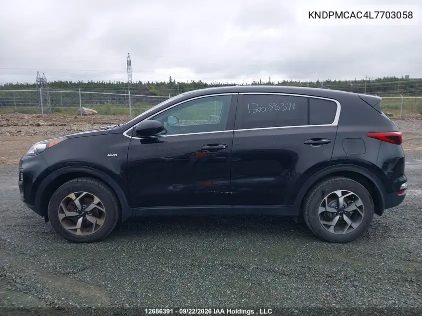 2020 KIA SPORTAGE VIN KNDPMCAC4L7703058 — фото 13