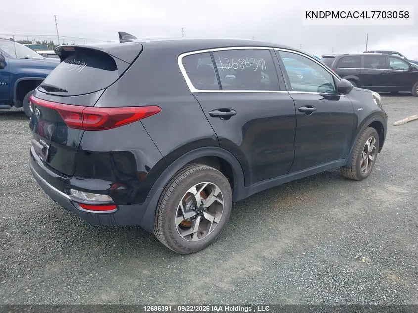 2020 KIA SPORTAGE VIN KNDPMCAC4L7703058 — фото 4