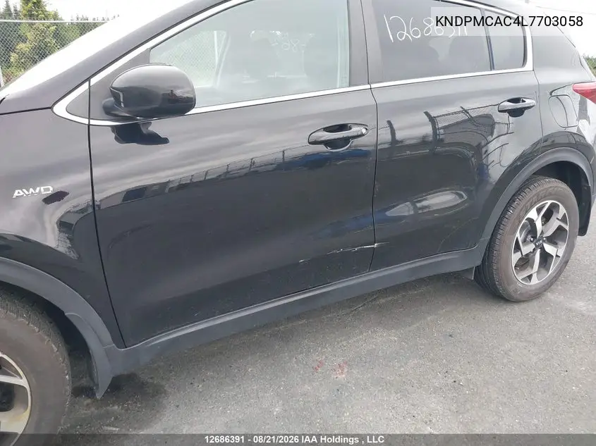 2020 KIA SPORTAGE VIN KNDPMCAC4L7703058 — фото 6