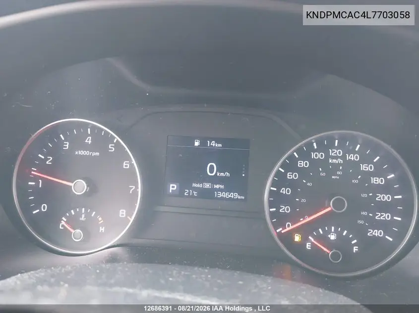 2020 KIA SPORTAGE VIN KNDPMCAC4L7703058 — фото 7