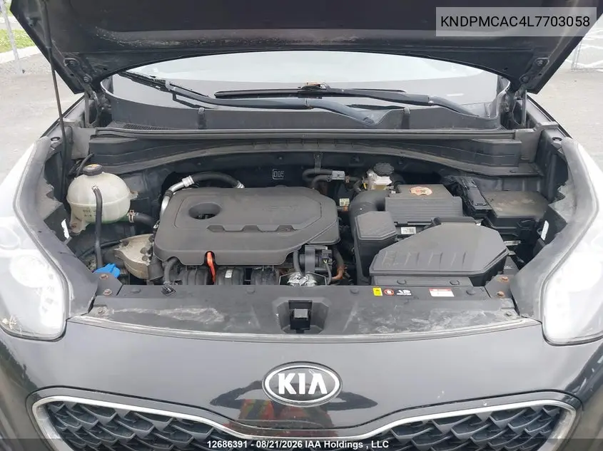2020 KIA SPORTAGE VIN KNDPMCAC4L7703058 — фото 9