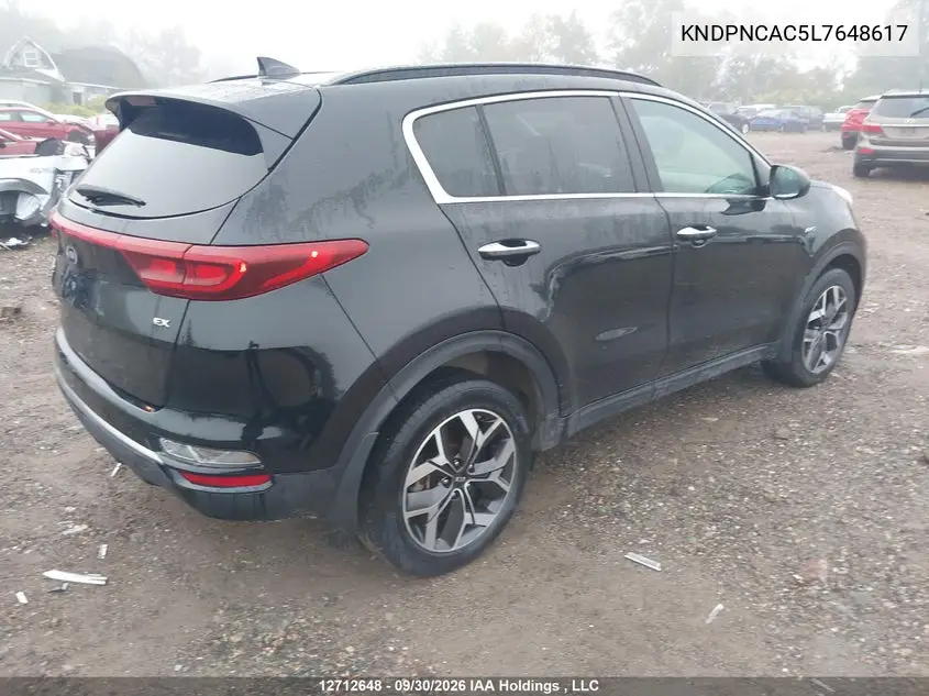 2020 KIA SPORTAGE VIN KNDPNCAC5L7648617 — фото 4