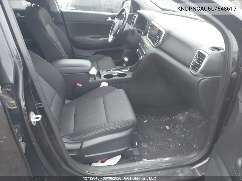 2020 KIA SPORTAGE VIN KNDPNCAC5L7648617 — фото 5