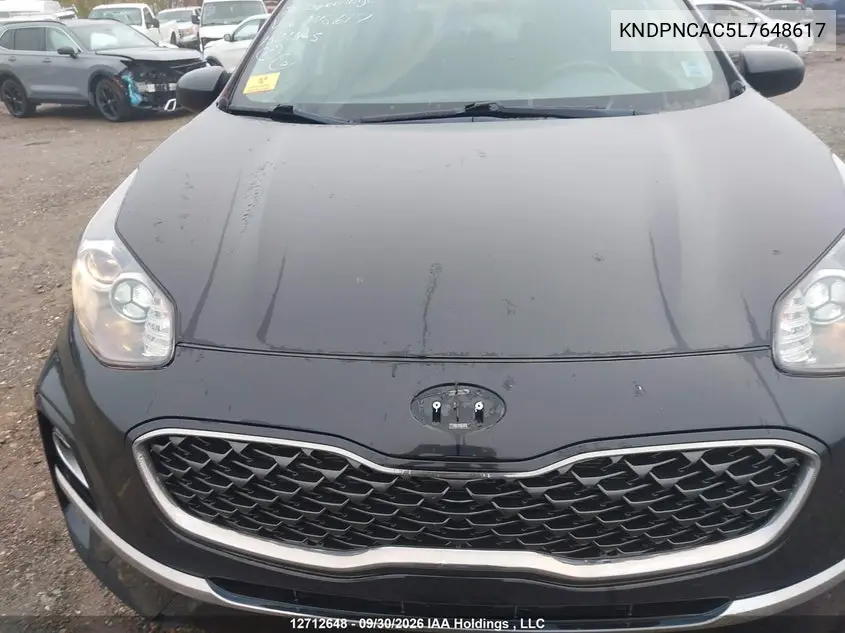 2020 KIA SPORTAGE VIN KNDPNCAC5L7648617 — фото 6