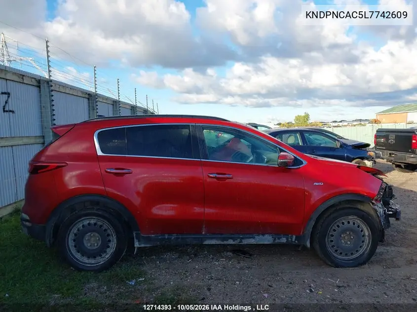2020 KIA SPORTAGE VIN KNDPNCAC5L7742609 — фото 14