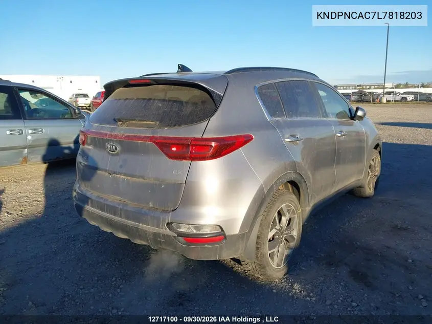 2020 KIA SPORTAGE VIN KNDPNCAC7L7818203 — фото 4