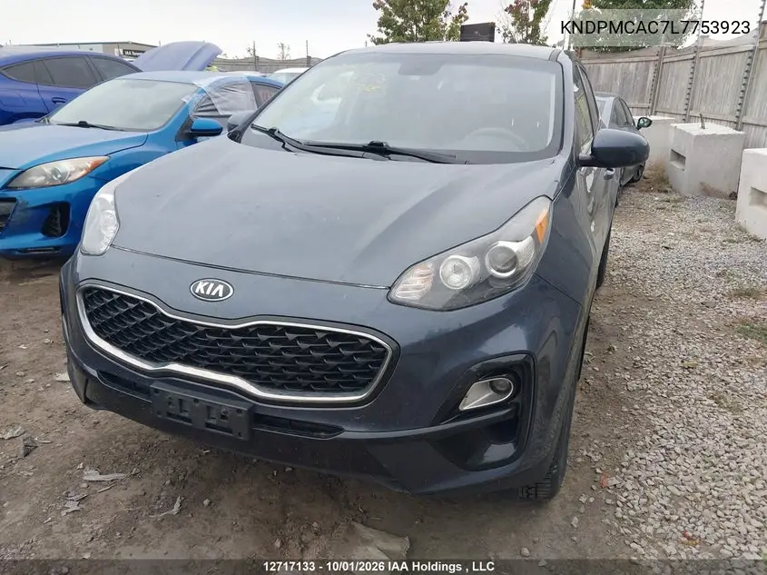 2020 KIA SPORTAGE VIN KNDPMCAC7L7753923 — фото 2
