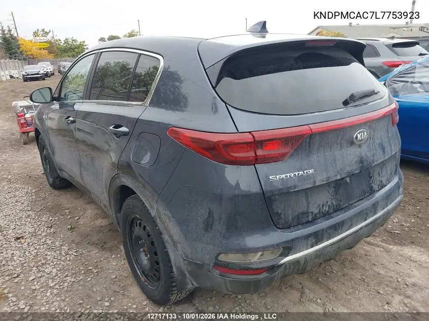 2020 KIA SPORTAGE VIN KNDPMCAC7L7753923 — фото 3