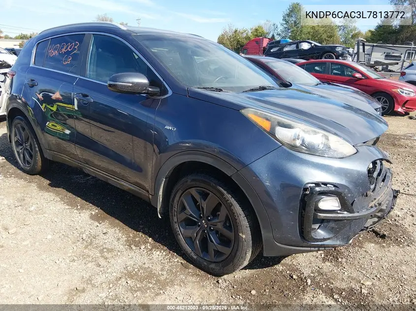 KIA SPORTAGE 2020, VIN KNDP6CAC3L7813772