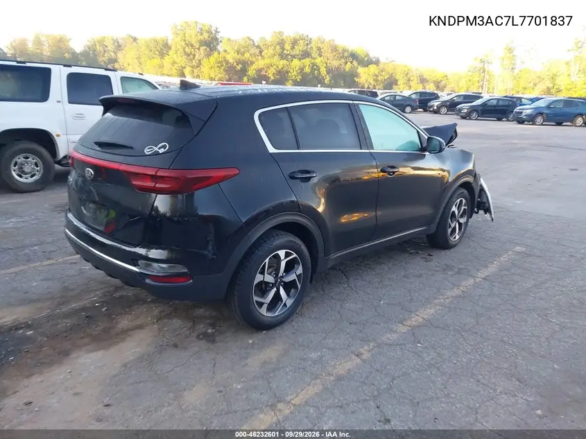 2020 KIA SPORTAGE VIN KNDPM3AC7L7701837 — фото 4