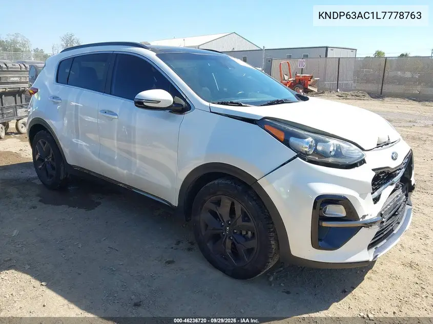 KIA SPORTAGE 2020, VIN KNDP63AC1L7778763