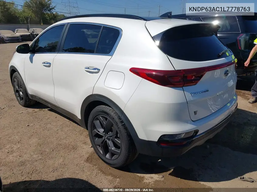 2020 KIA SPORTAGE VIN KNDP63AC1L7778763 — фото 3
