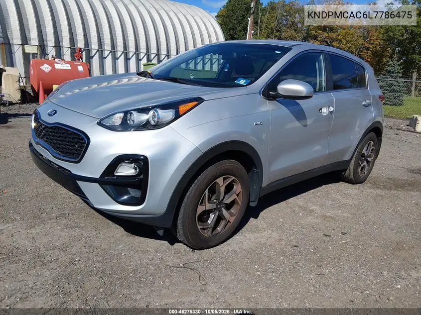 2020 KIA SPORTAGE VIN KNDPMCAC6L7786475 — фото 2