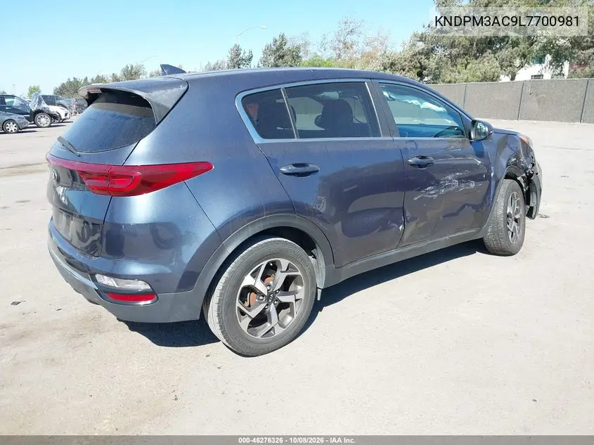 2020 KIA SPORTAGE VIN KNDPM3AC9L7700981 — фото 4