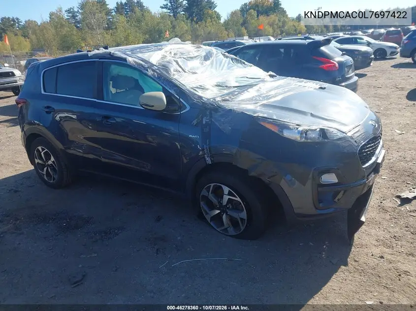 KIA SPORTAGE 2020, VIN KNDPMCAC0L7697422