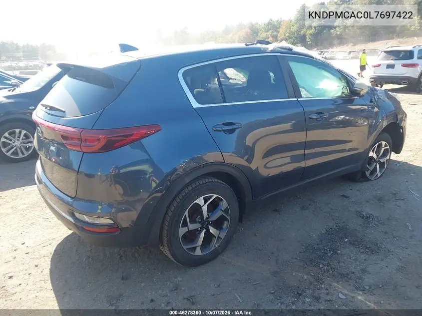 2020 KIA SPORTAGE VIN KNDPMCAC0L7697422 — фото 4