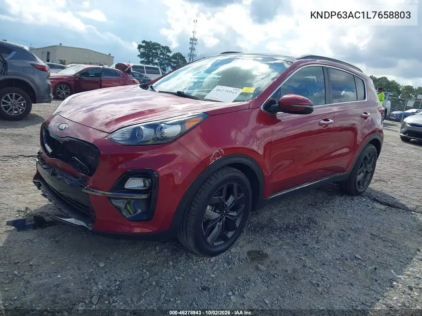 2020 KIA SPORTAGE VIN KNDP63AC1L7658803 — фото 2