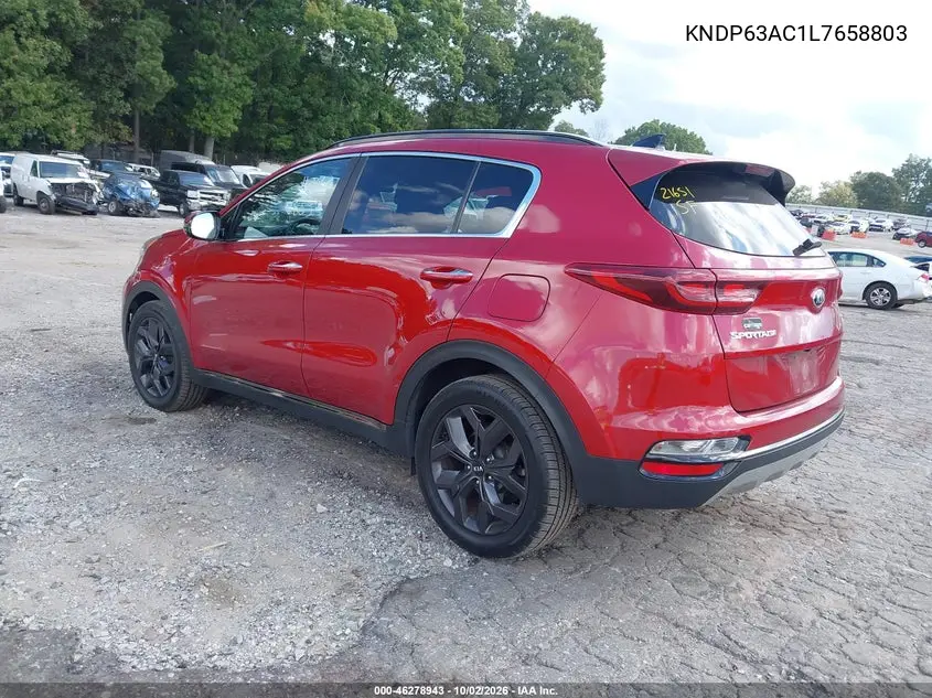 2020 KIA SPORTAGE VIN KNDP63AC1L7658803 — фото 3