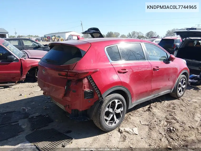 2020 KIA SPORTAGE VIN KNDPM3AC0L7744965 — фото 4