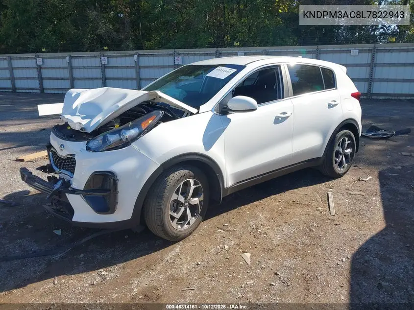 2020 KIA SPORTAGE VIN KNDPM3AC8L7822943 — фото 2