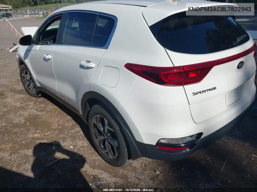 2020 KIA SPORTAGE VIN KNDPM3AC8L7822943 — фото 3