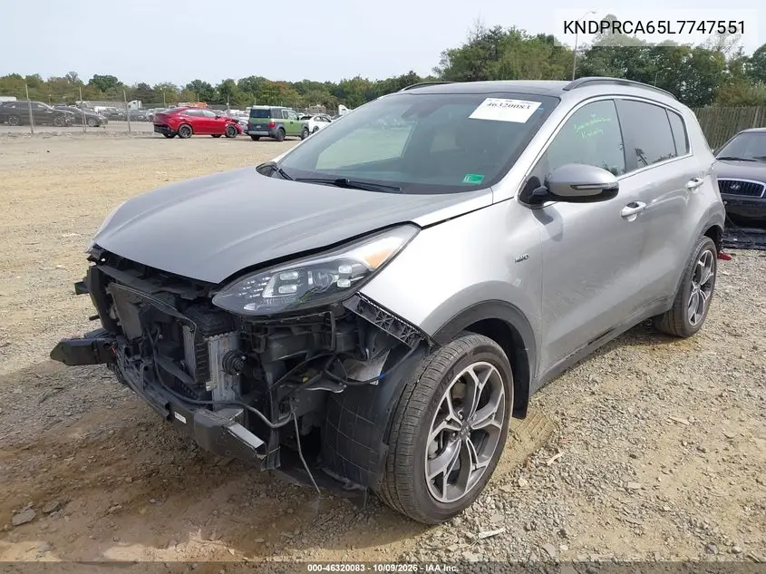 2020 KIA SPORTAGE VIN KNDPRCA65L7747551 — фото 2