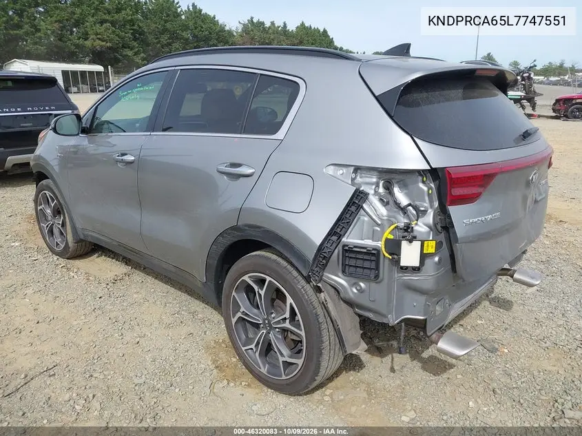 2020 KIA SPORTAGE VIN KNDPRCA65L7747551 — фото 3