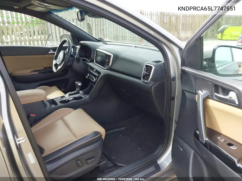 2020 KIA SPORTAGE VIN KNDPRCA65L7747551 — фото 5