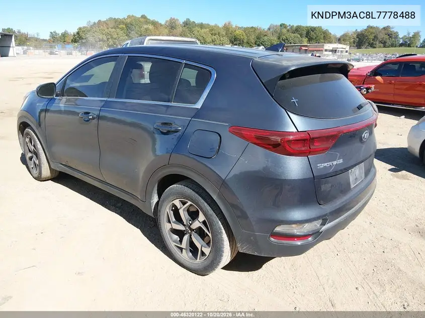 2020 KIA SPORTAGE VIN KNDPM3AC8L7778488 — фото 3