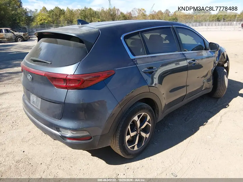 2020 KIA SPORTAGE VIN KNDPM3AC8L7778488 — фото 4