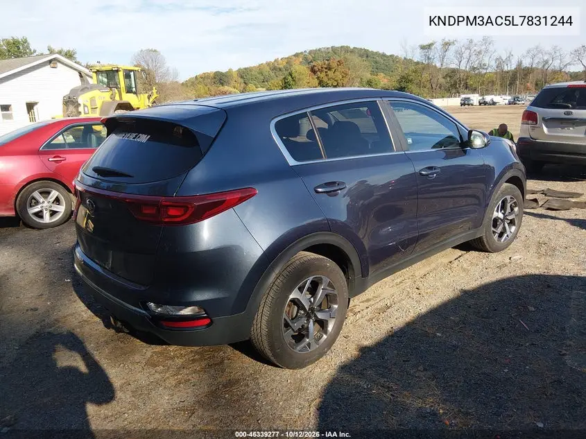 2020 KIA SPORTAGE VIN KNDPM3AC5L7831244 — фото 4