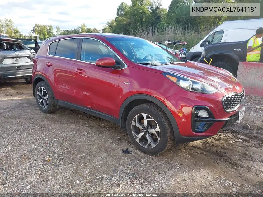 KIA SPORTAGE 2020, VIN KNDPMCACXL7641181