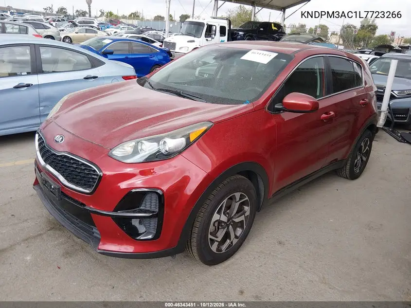 2020 KIA SPORTAGE VIN KNDPM3AC1L7723266 — фото 2