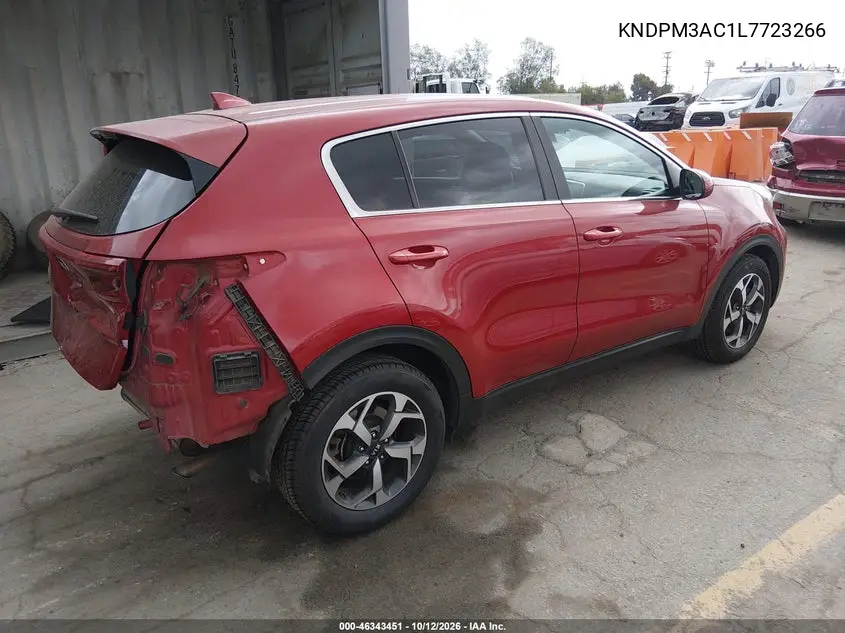 2020 KIA SPORTAGE VIN KNDPM3AC1L7723266 — фото 4