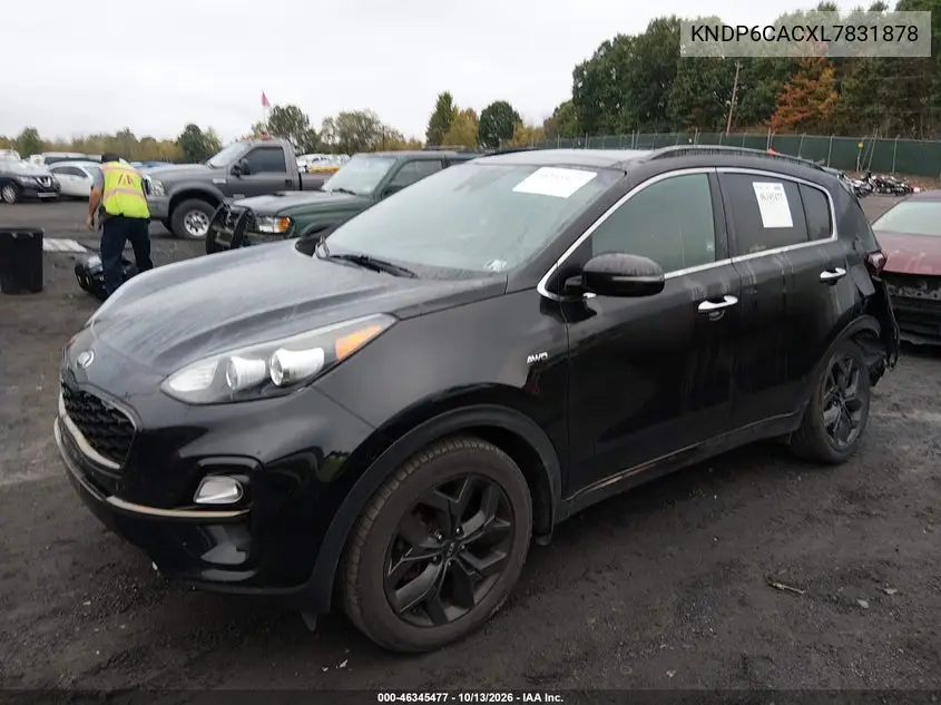 2020 KIA SPORTAGE VIN KNDP6CACXL7831878 — фото 3