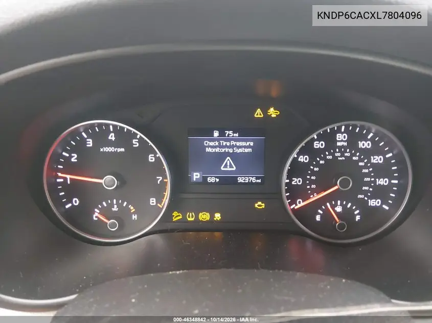 2020 KIA SPORTAGE VIN KNDP6CACXL7804096 — фото 7