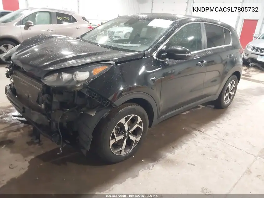 2020 KIA SPORTAGE VIN KNDPMCAC9L7805732 — фото 2