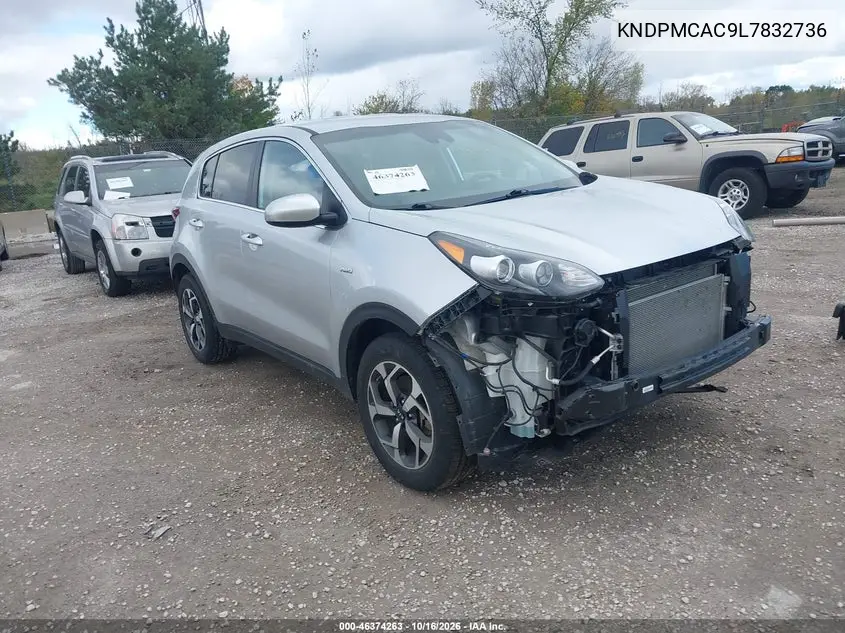 KIA SPORTAGE 2020, VIN KNDPMCAC9L7832736