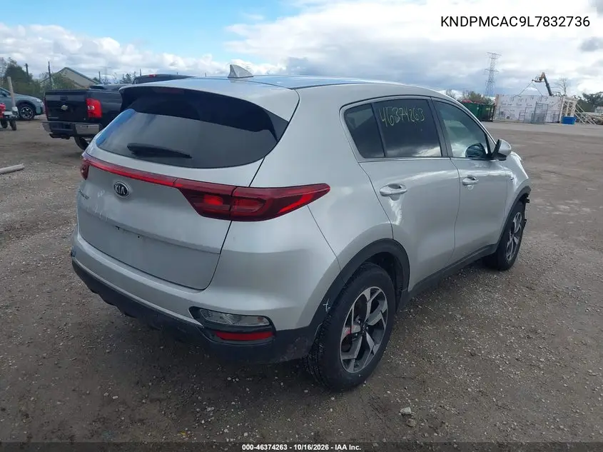 2020 KIA SPORTAGE VIN KNDPMCAC9L7832736 — фото 4