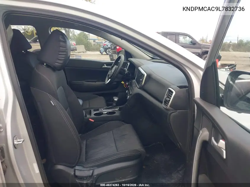 2020 KIA SPORTAGE VIN KNDPMCAC9L7832736 — фото 5