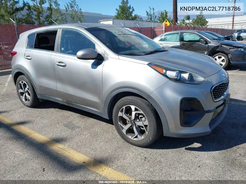 KIA SPORTAGE 2020, VIN KNDPM3AC2L7718786