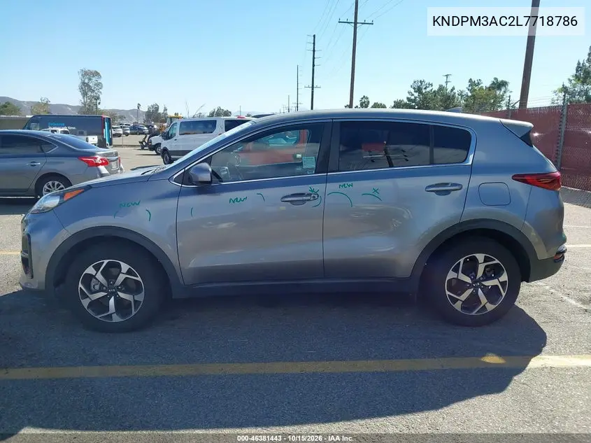 2020 KIA SPORTAGE VIN KNDPM3AC2L7718786 — фото 14